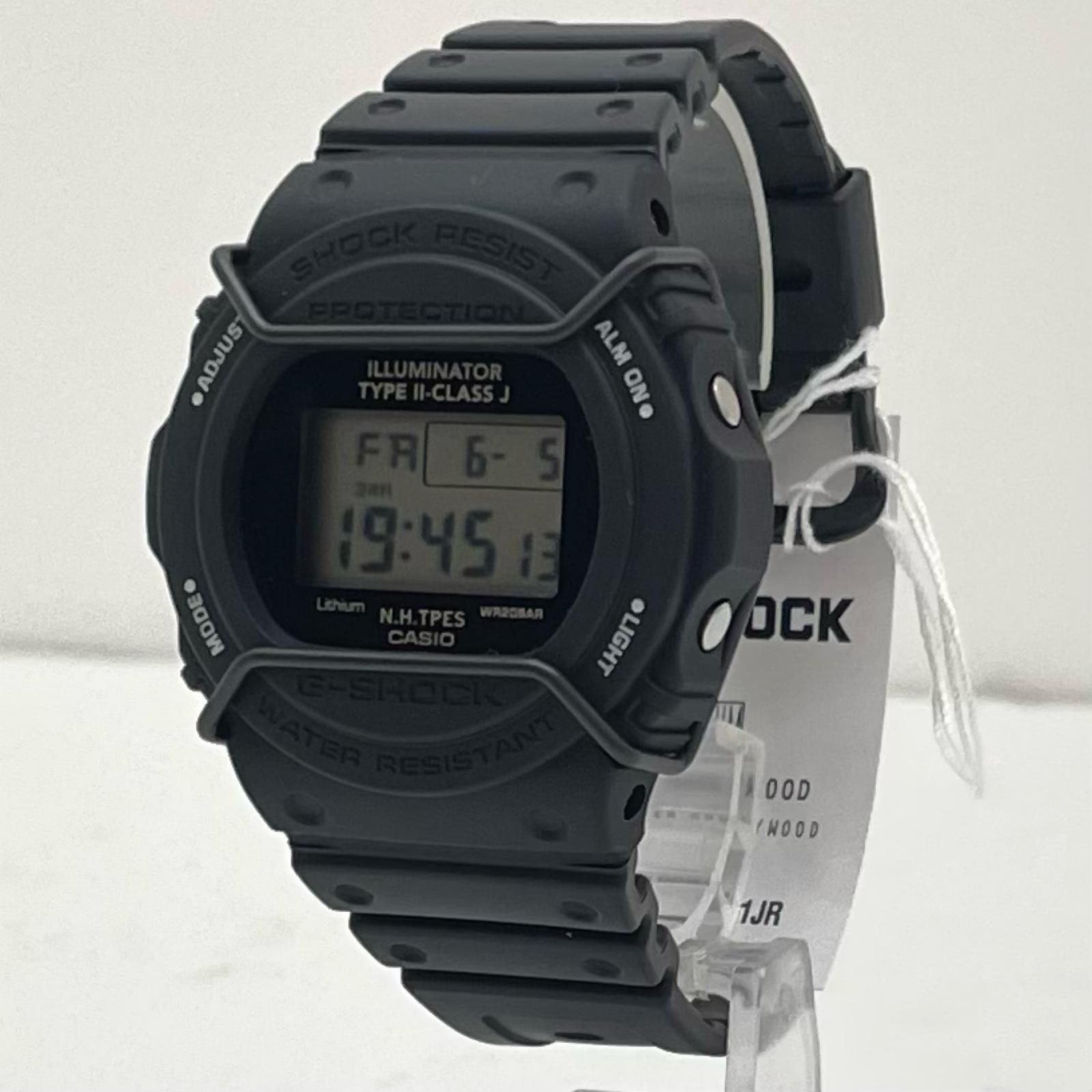 【尾張小牧店】 中古 G-SHOCK | ジーショック 腕時計 ブラック 箱、説 DW-5700NH-1JR ×N.HOOLYWOOD【131】