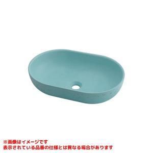 【新品・5営業日で発送】KAKUDAI カクダイ 置型洗面ボウル(コンクリブルー)【CR-0121V-MB】