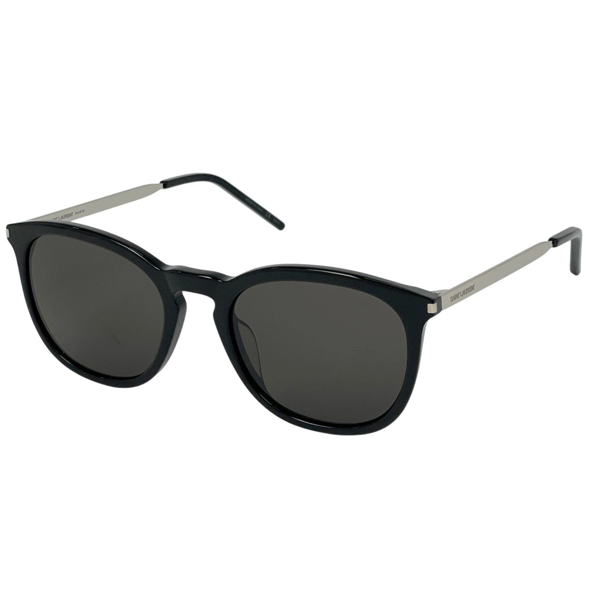 イヴ・サンローラン YVES SAINT LAURENT ロゴ サングラス プラスチック ブラック SL360 レディース 【中古】