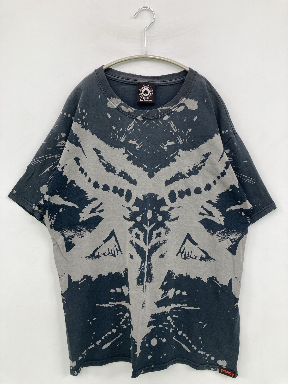 san francisco Tシャツ/カットソー L ブルー 前面プリント ミドル丈 半袖 クルーネック(丸首) メンズ レディース