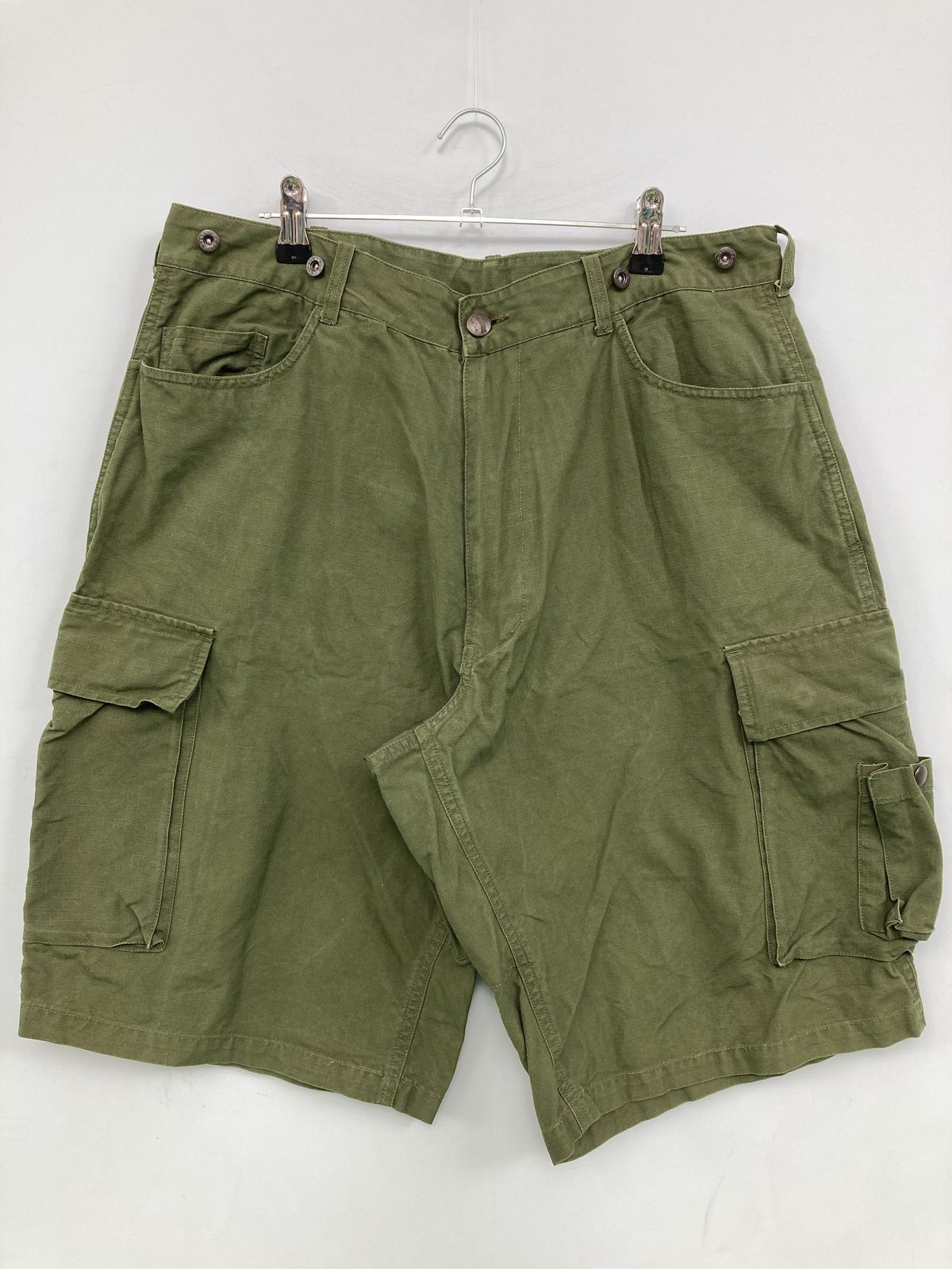 CAB CLOTHING CO.,INC カーゴパンツ XL(86) カーキ ハーフ・ひざ丈 コットン 無地 ワイド・ルーズ レギュラー メンズ