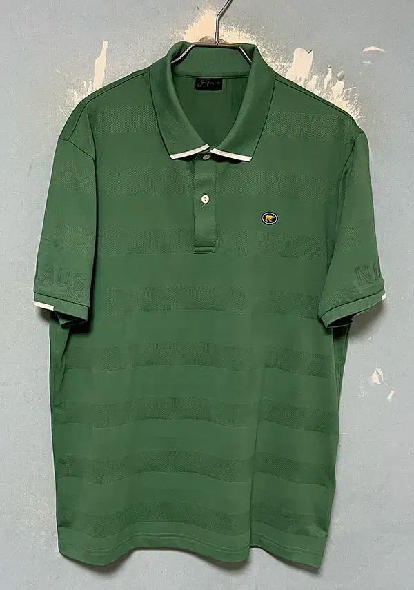 JACK NICKLAUS（ジャック ニクラス） ゴールデンベア ゴルフ メンズ 半袖 カラーネック グリーン 新品 L 100 8,140円