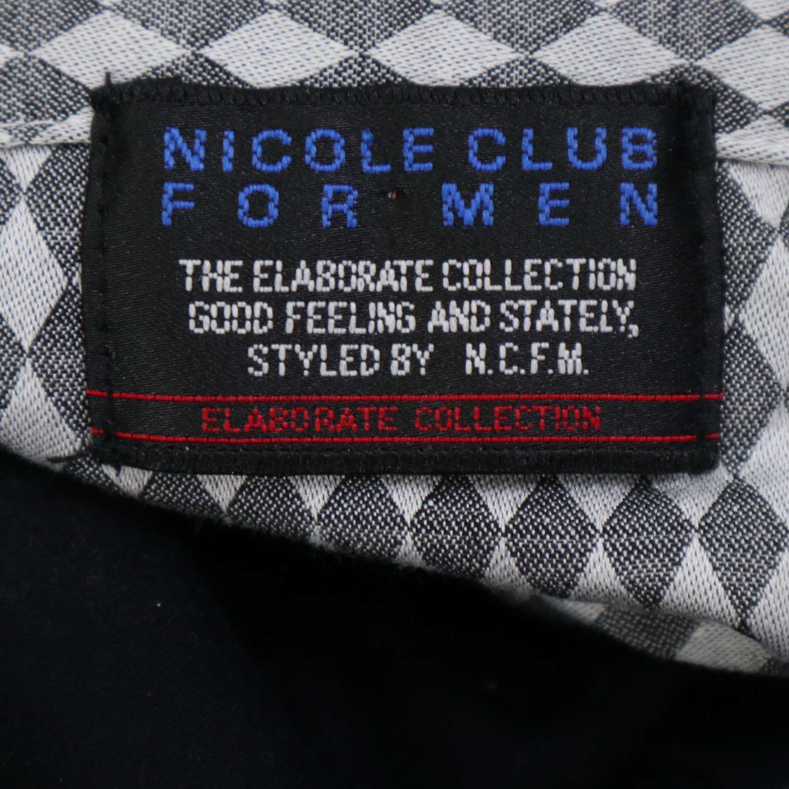 NICOLE CLUB FOR MEN ニコルクラブ フォーメン 春夏☆ 七分袖 ダイヤ柄