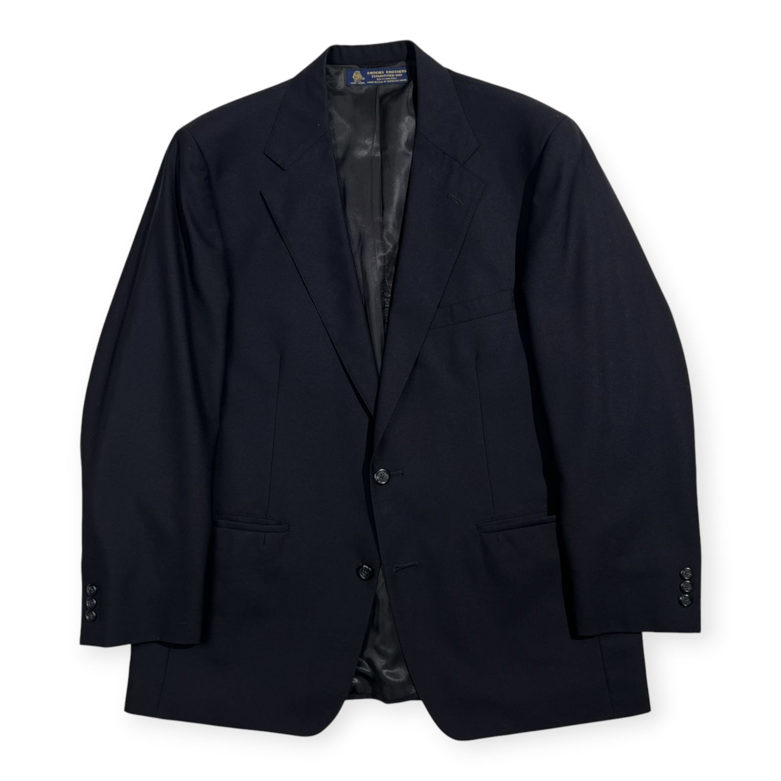 80s 90s USA製 Brooks Brothers ブルックスブラザーズ 2B テーラードジャケット 44R /ネイビー/ACTWU/ビンテージ 7,029円