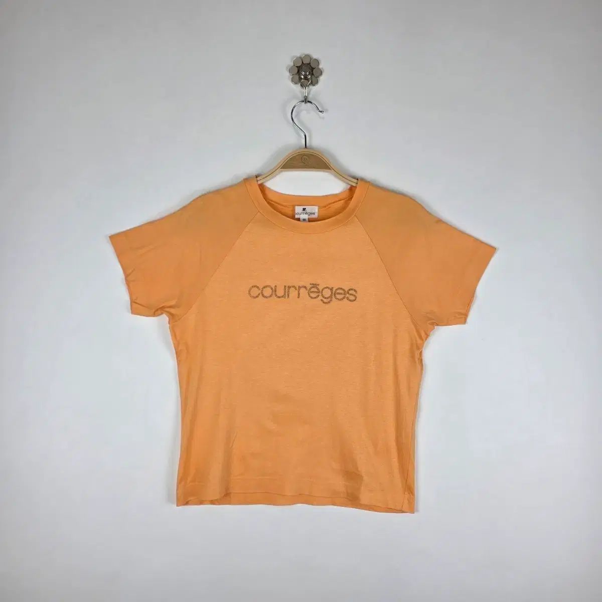 クレージュ ロゴ オレンジ シャーベット 半袖 Tシャツ
