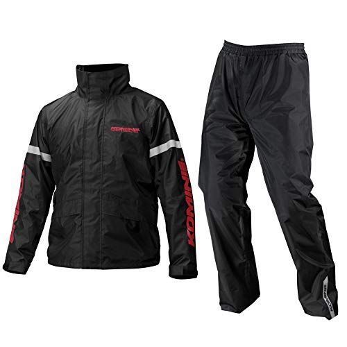 [KOMINE] バイク用 レインウエア STDレインウェア RK-543 896 雨具 カッパ 03-543 メンズ Black XLYZ