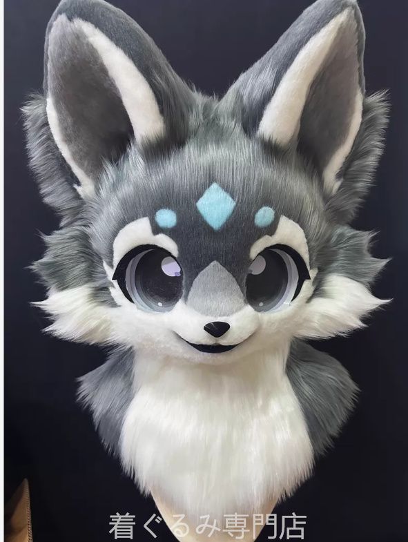 犬　猫　着ぐるみ ヘッド全頭　ヘッド ケモノ ファースーツ ぬいぐるみ コスプレ コスチューム Kurumi 一点物 C470