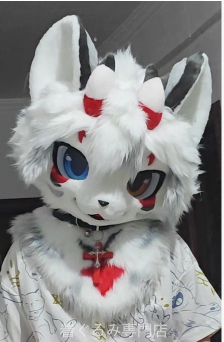 犬　猫　着ぐるみ ヘッド全頭　ヘッド ケモノ ファースーツ ぬいぐるみ コスプレ コスチューム Kurumi 一点物 C472