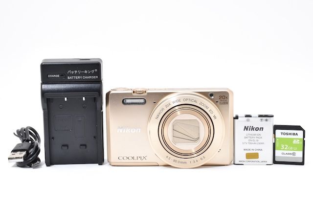 ＜良品＞ Nikon デジタルカメラ COOLPIX S7000 20倍ズーム 1605万画素 ゴールド S7000GL
