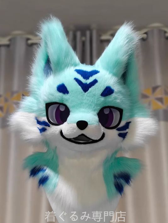 犬　猫　着ぐるみ ヘッド全頭　ヘッド ケモノ ファースーツ ぬいぐるみ コスプレ コスチューム Kurumi 一点物 C479