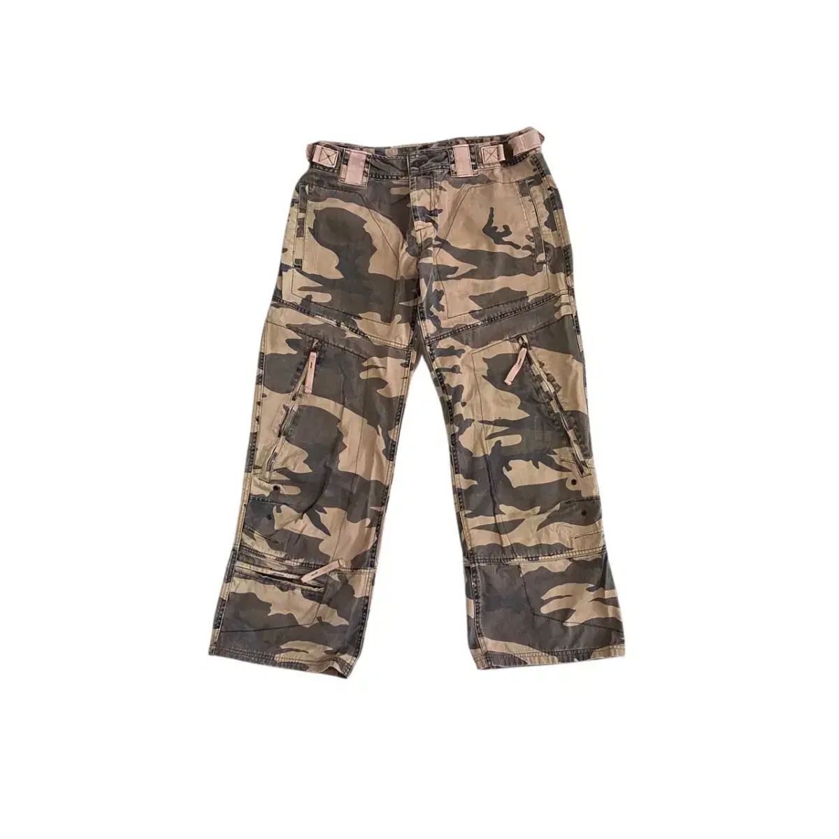 Jack&Jones 90s カモフラ フレア パラシュート ヴィンテージ デニム パンツ