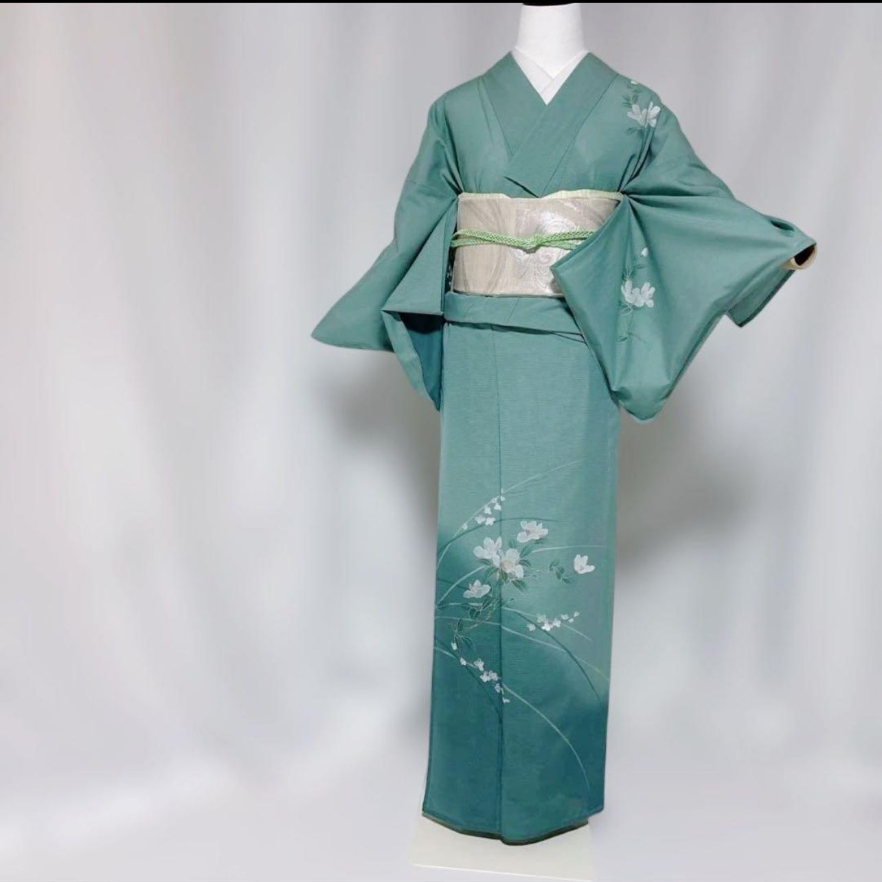 未使用級 東レ絽訪問着フルセット 涼彩堂 花緑青 夏袋帯付き - メルカリ