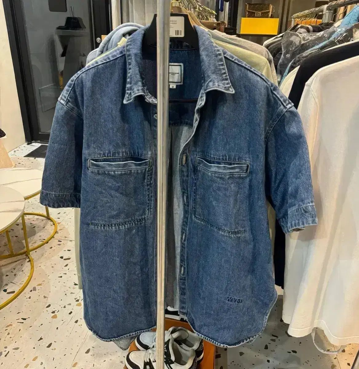 正規品 / 50 size 23ss ウーヨンミ (WOOYOUNGMI) WYM デニム 半袖 シャツ ジャケット