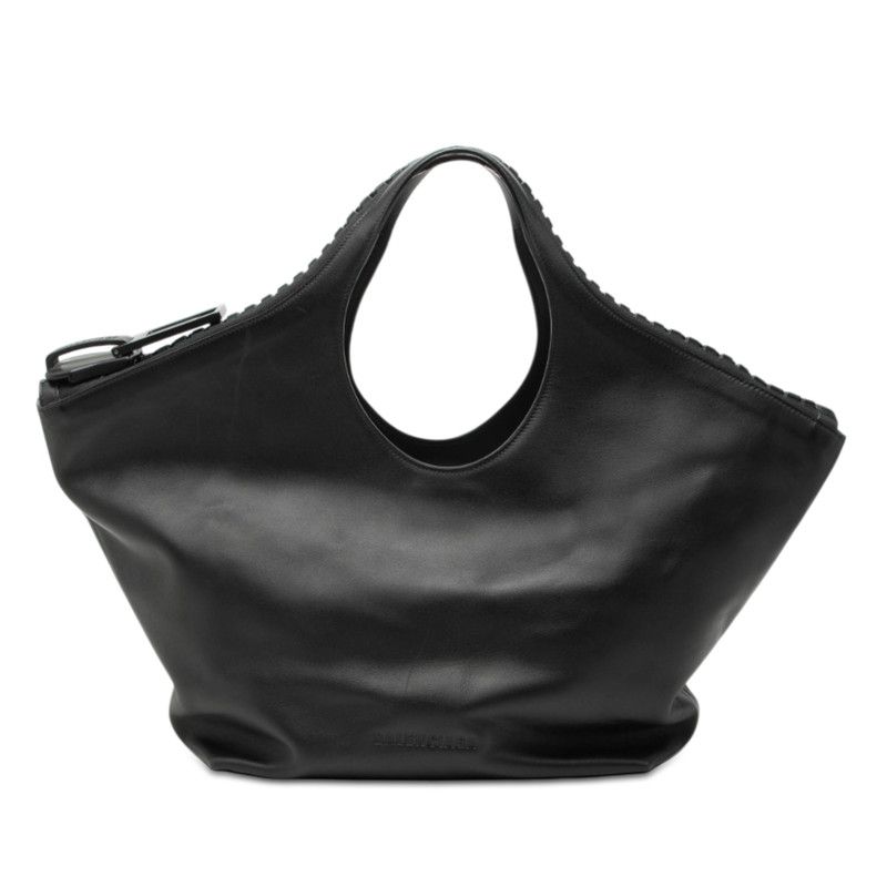 バレンシアガ メガジップ ハンドバッグ 656078 ブラック レザー レディース BALENCIAGA【1-0269780】