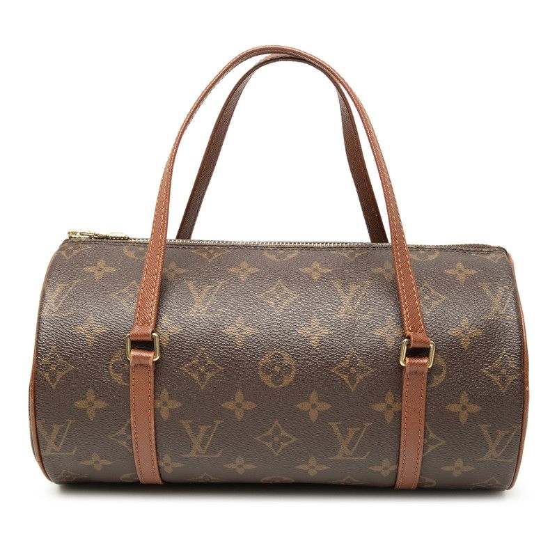 ルイ ヴィトン モノグラム パピヨンPM ハンドバッグ M51386 ブラウン PVC レザー レディース LOUIS VUITTON【1-0271890】