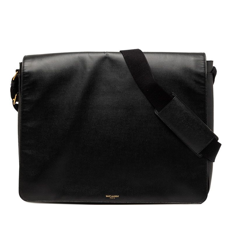 サンローラン ショルダーバッグ メッセンジャーバッグ 326859 ブラック レザー メンズ SAINT LAURENT【1-0271989】