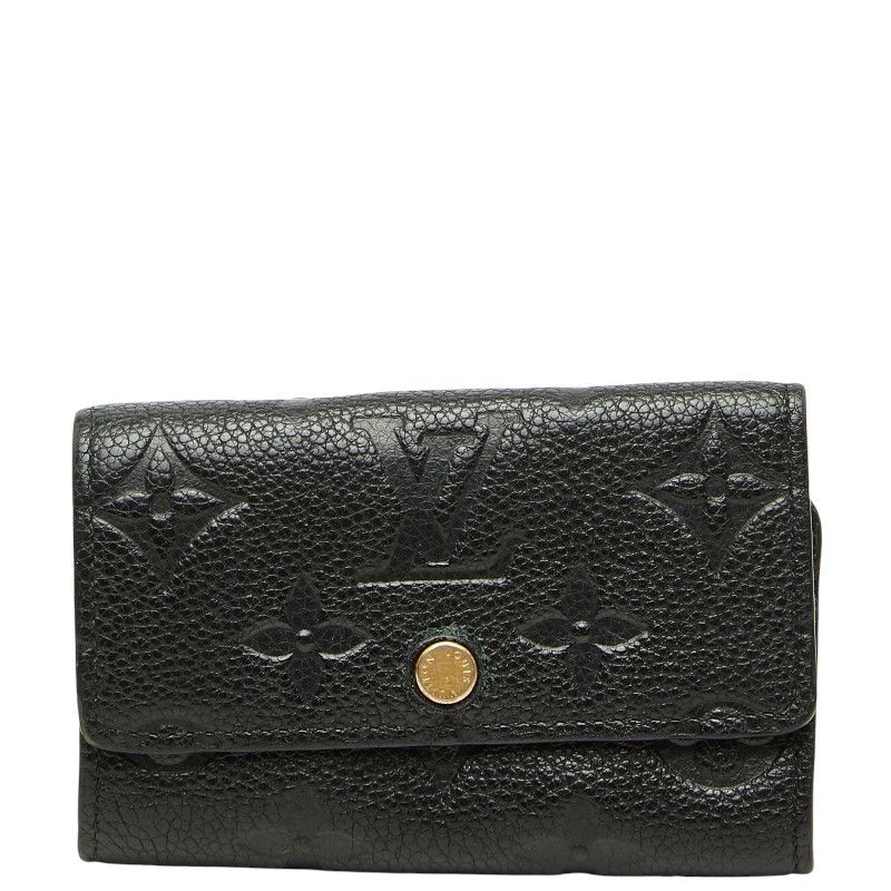 ルイ ヴィトン モノグラム アンプラント ミュルティクレ6 キーケース M64421 ノワール ブラック レザー レディース LOUIS VUITTON【1-0274407】