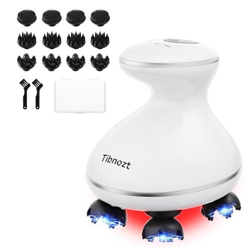 EMS ヘッドスパ 電動頭皮ブラシ IPX7防水 3D振動 広範囲赤色LED 頭皮エステ スカルプケア フェイスケア 美容家電 収納ケース付き コードレス 小型化 静音 お風呂 乾湿両用 全身適用 クリスマス プレゼント 誕生日 ギフト 母の dcdcf3f4
