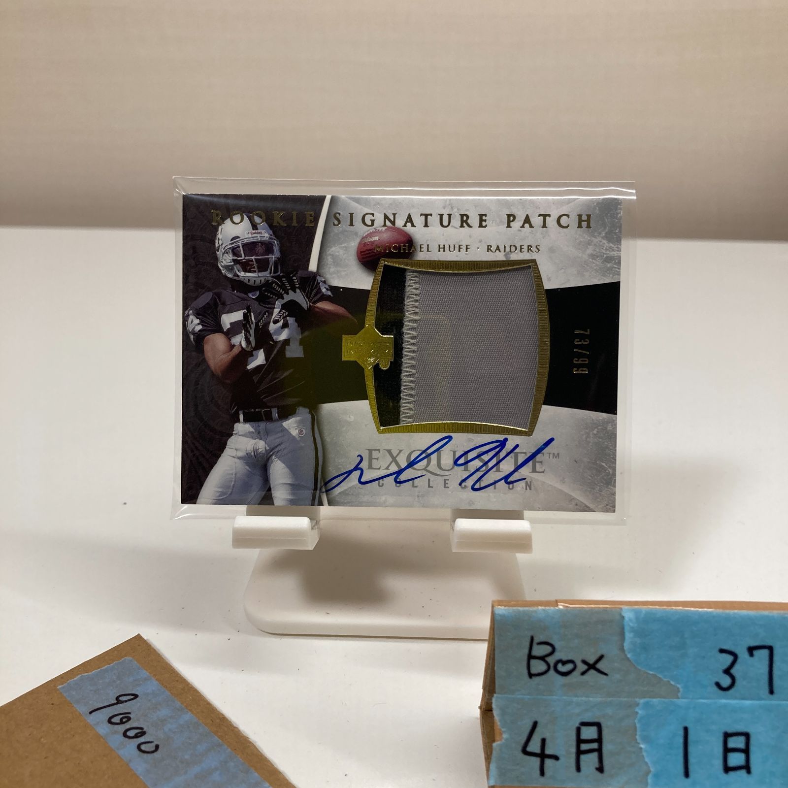 2006 Upper Deck Michael Huff 73/99 直筆サインカード Oakland Raiders Rookie Signature パッチ カード
