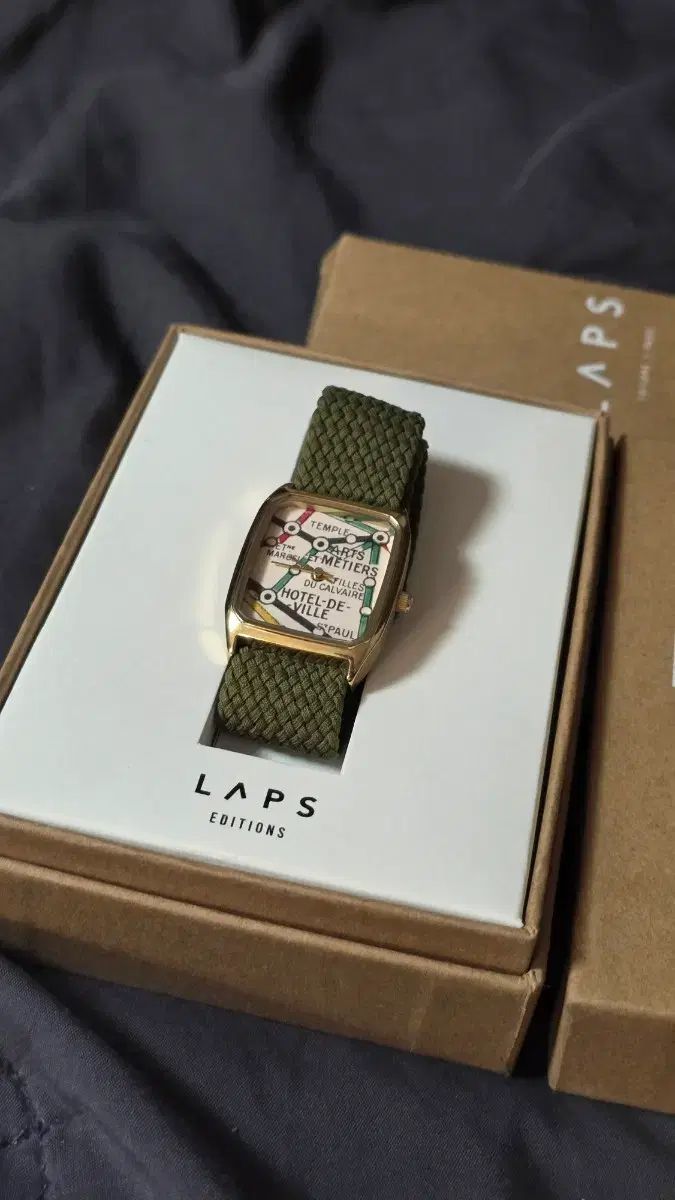 LAPS エディション グリーン ウォッチ