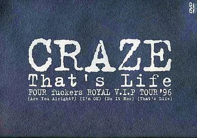 【中古】邦楽DVD CRAZE / CRAZE THAT’S LIFE FOUR fuckers ROYAL V.I.P. TOUR ’96