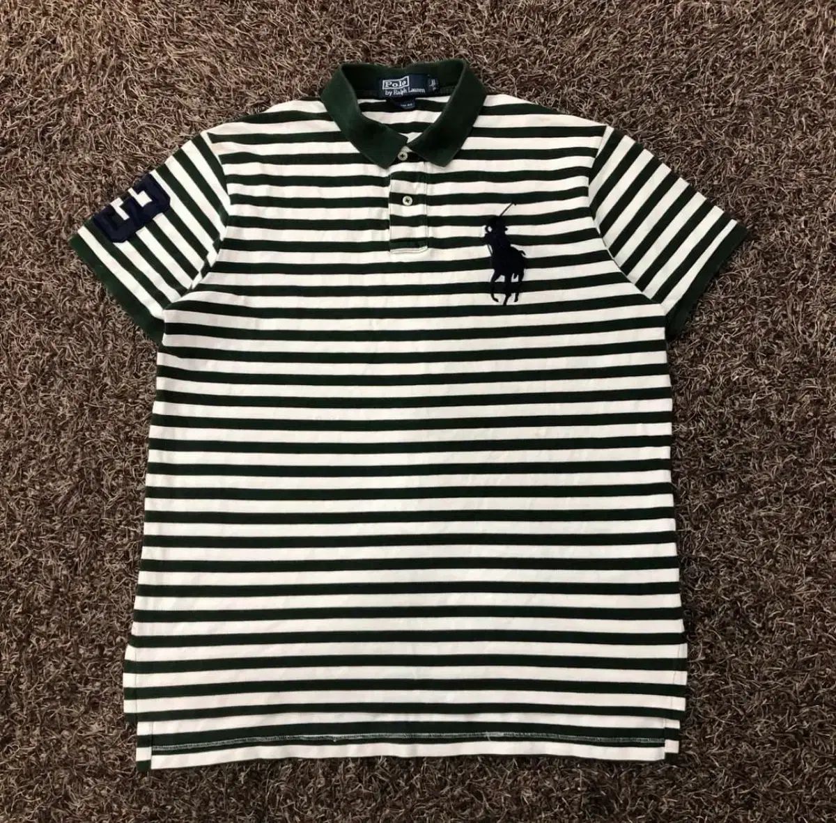 POLO RALPH LAUREN ビックポニー ストライプ 半袖 カラーTシャツ