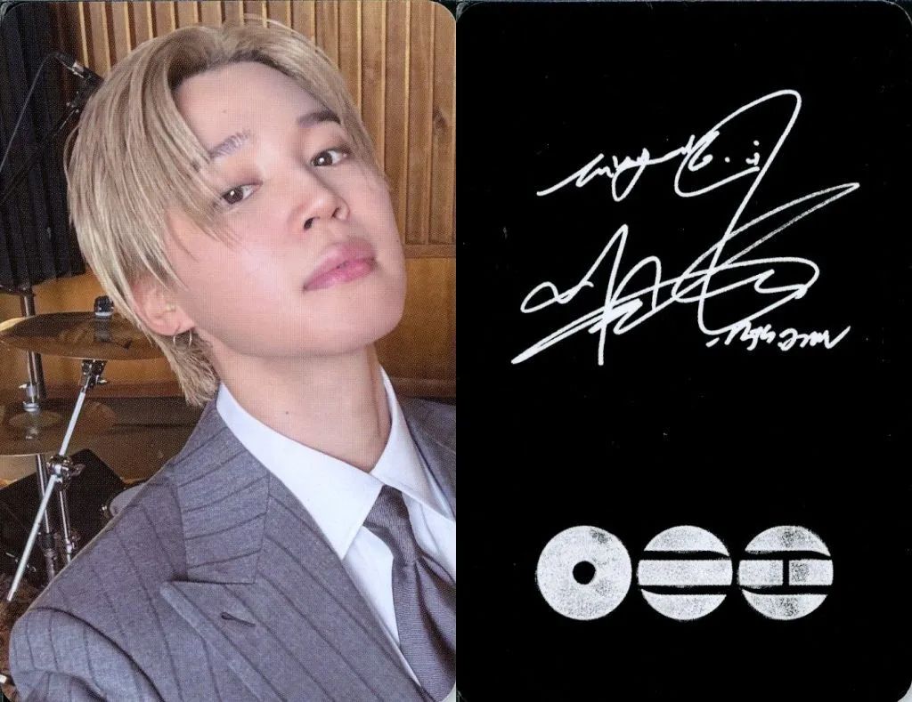 中古】コレクションカード(男性) BTS(防弾少年団)/ジミン(Jimin)/裏面