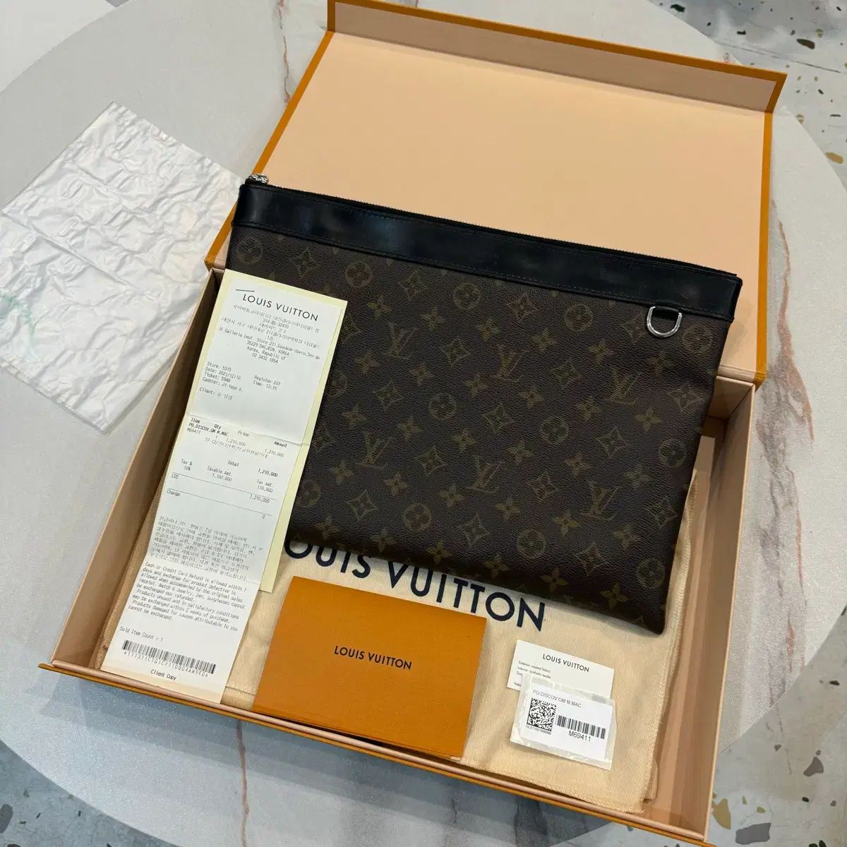正規品/百貨店購入 ルイ・ヴィトン ディスカバリー ポシェット クラッチバッグ
