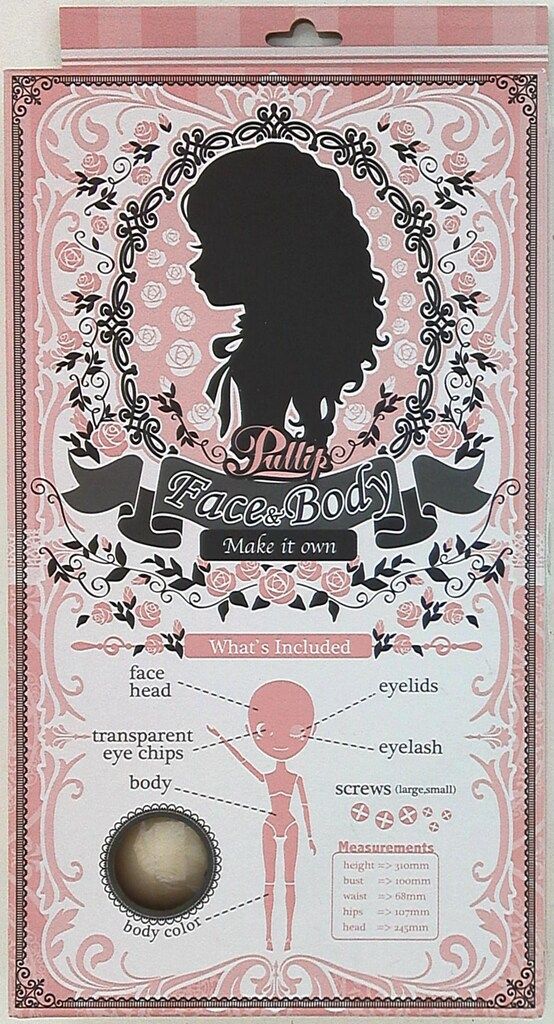 グルーヴ Pullip Make it own プーリップ フェイス&ボディ(ナチュラルスキン)