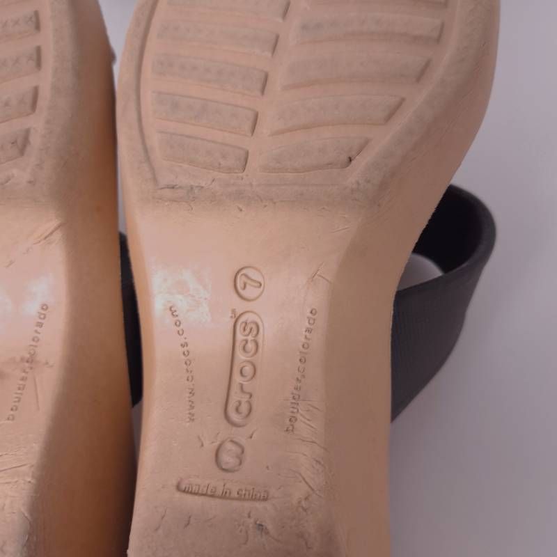 クロックス crocs ササリ Sassari ウェッジソール サンダル 23cm 23.5