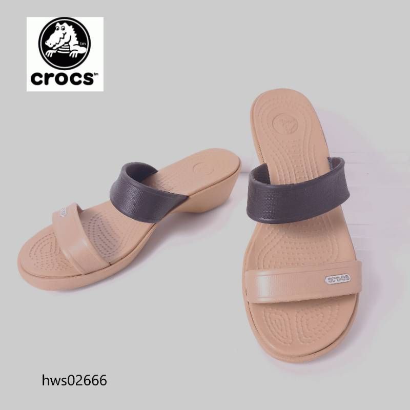 クロックス crocs ササリ Sassari ウェッジソール サンダル 23cm 23.5