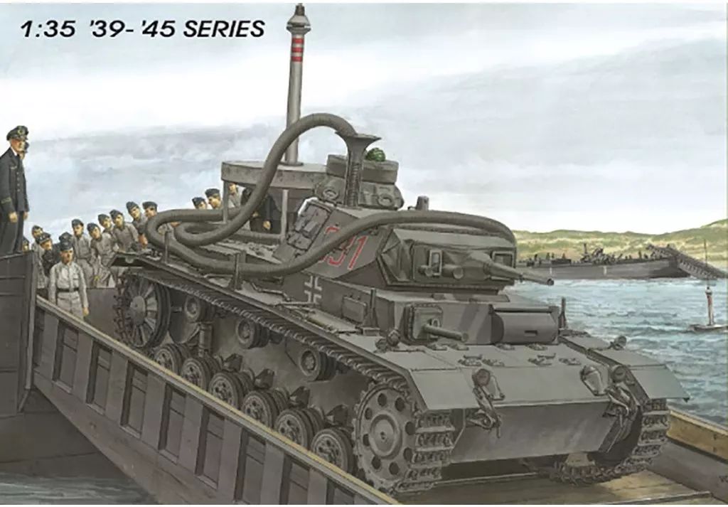【中古】プラモデル 1/35 WW.II ドイツ軍 III号潜水戦車F型 アシカ作戦 マジックトラック仕様 グデーリアンフィギュア付属 [DR6877MT]