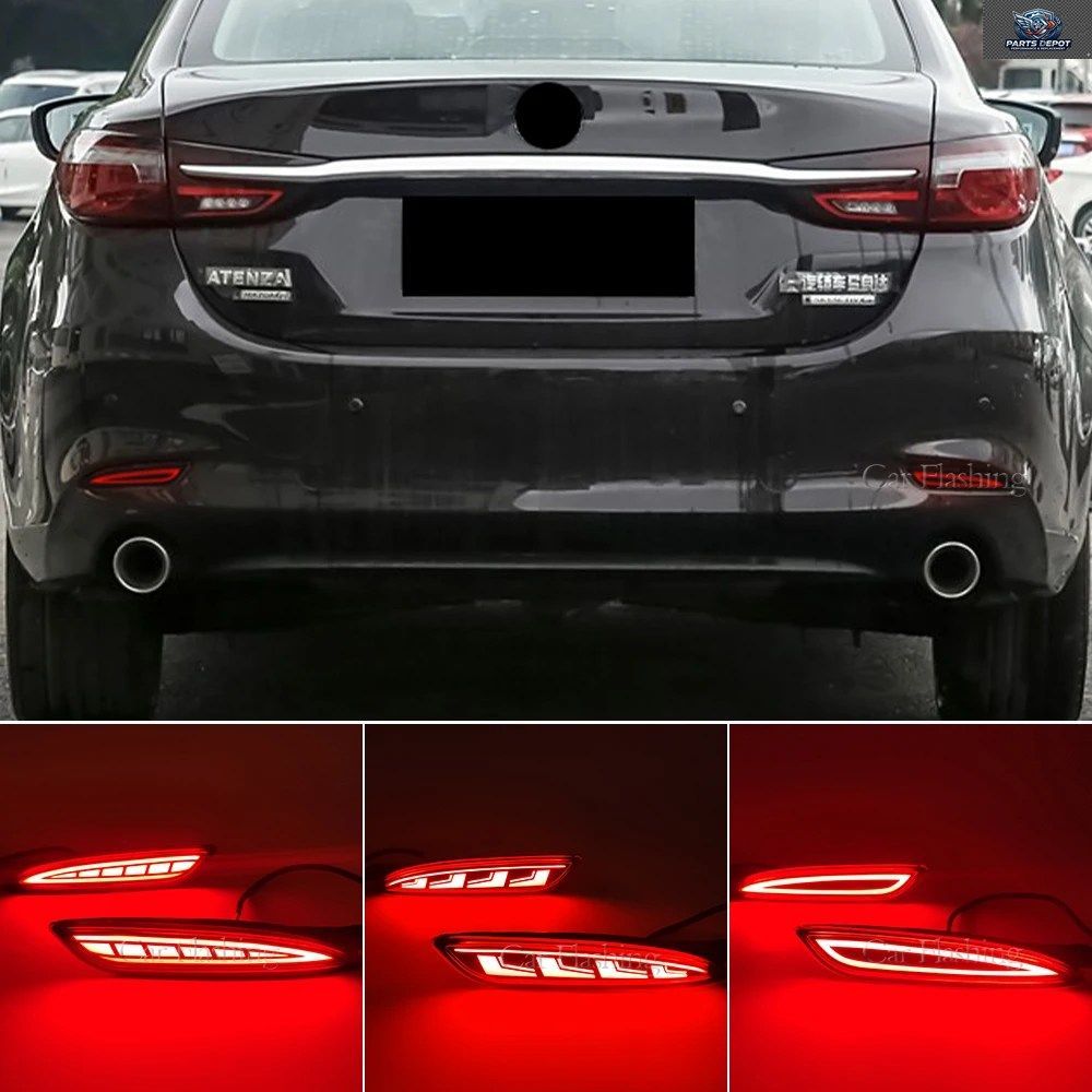 車用LEDリフレクターリアバンパーランプ MAZDA 6 ATENZA 19-22 MAZDA 3 HATCHBACK 19-22 CX5 22-23 ブレーキライトターンシグナル