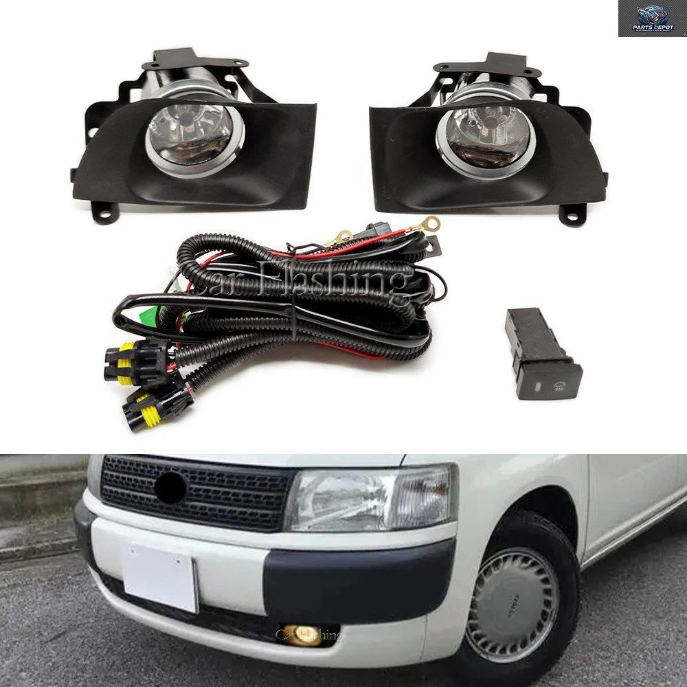トヨタ プロボックス 2003 - 2006 LED フォグランプ 車用フロントバンパーライト フォグランプ ドライビングランプカバー ハーネス 車用