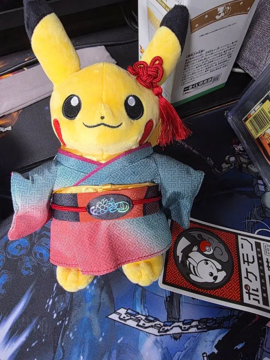 ポケモン 공예전 限定 着物 ピカチュウ ぬいぐるみ