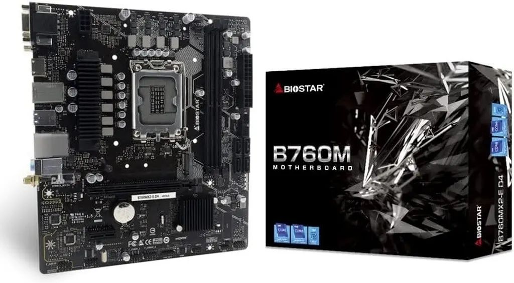 【中古】PCハード MicroATXマザーボード BIOSTAR B760MX2-E D4