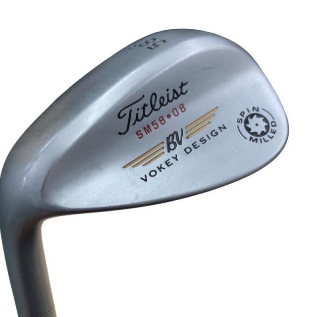 中古】 タイトリスト VOKEY SPIN MILLED SM58.08 レフティ ウェッジ WG 