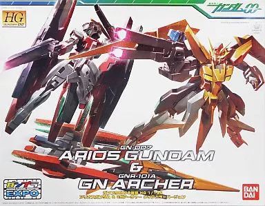 【中古】プラモデル 1/144 HG GN-007 アリオスガンダム＆GNR-101A GNアーチャー クリアカラーバージョン 「機動戦士ガンダム00」 ガンプラEXPO限定 [0160367]
