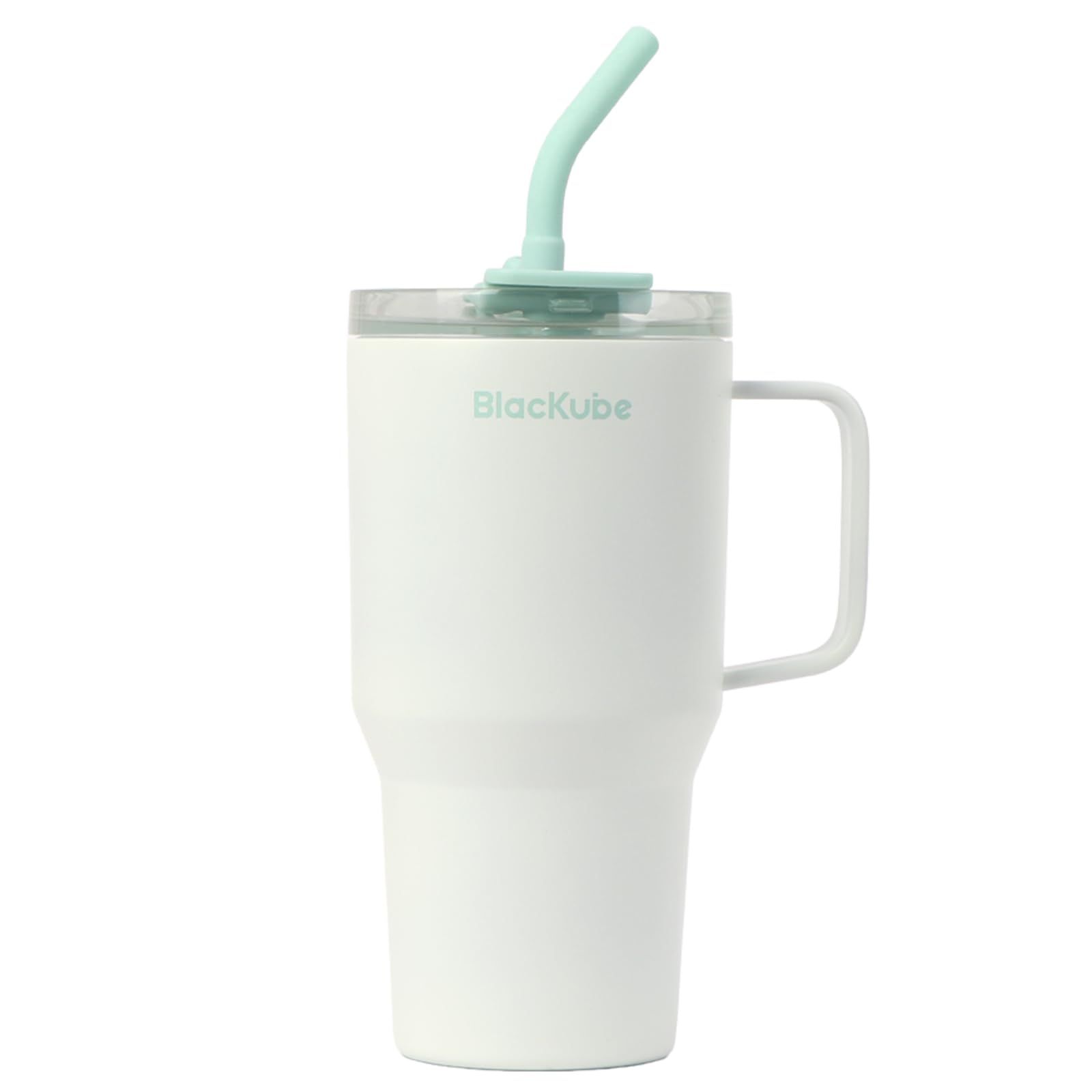 Blackube セラミック タンブラー 春季限定カラー 800ml ストロー付きタンブラー 取っ手付ケトル コーヒー 真空クエンチャー 保温保冷 真空断熱広口 大容量 直飲み ホームオフィ アウトドア 女の子 男の子 ティースプラウト″mn 3c80c425