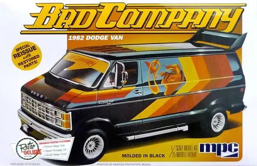【中古】プラモデル 1/25 BAD COMPANY 1982 ダッジ・バン [MPC824]
