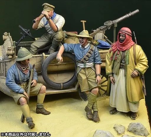 【中古】プラモデル 1/35 WWI オーストラリア・ニュージーランド軍団デザートパトロールチームの休息偵察クルー＆車載装備セット [DD35124]