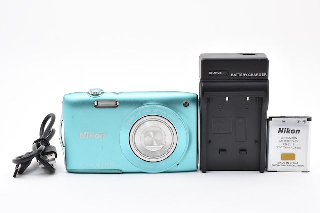 ＜並品＞ Nikon デジタルカメラ COOLPIX (クールピクス) S3300 ミントグリーン S3300GR 15,246円