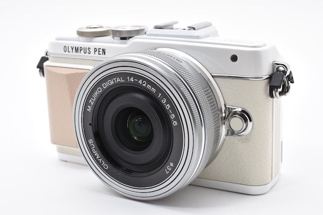 並品＞ OLYMPUS ミラーレス一眼 PEN E-PL7 14-42mm EZレンズキット