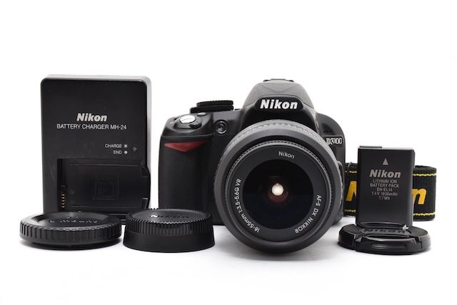 ＜並品＞ Nikon デジタル一眼レフカメラ D3100 18-55mm VRレンズキット D3100LK