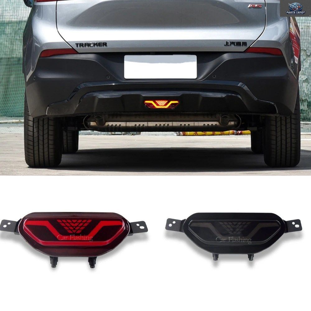 車のリアバンパーリフレクターブレーキライトシボレー トラッカー トラックス 2019 - 21 2023 2024 LED警告フォグランプドライビングライト 9,562円