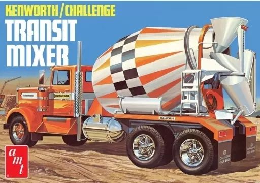 【中古】プラモデル 1/25 ケンワース/チャレンジ コンクリートミキサー車 [AMT1215]