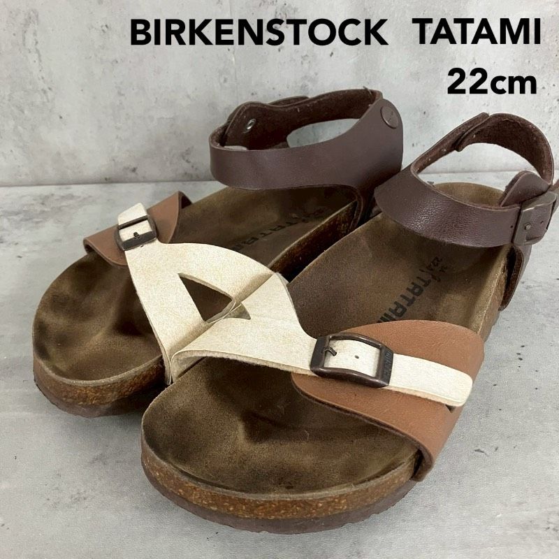 BIRKENSTOCK TATAMI　サンダル　ブラウン　レザー　38 BIRKENSTOCK TATAMI ビルケンシュトック タタミ ストラップサンダル