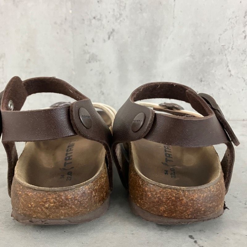 BIRKENSTOCK TATAMI　サンダル　ブラウン　レザー　38 BIRKENSTOCK TATAMI ビルケンシュトック タタミ ストラップサンダル
