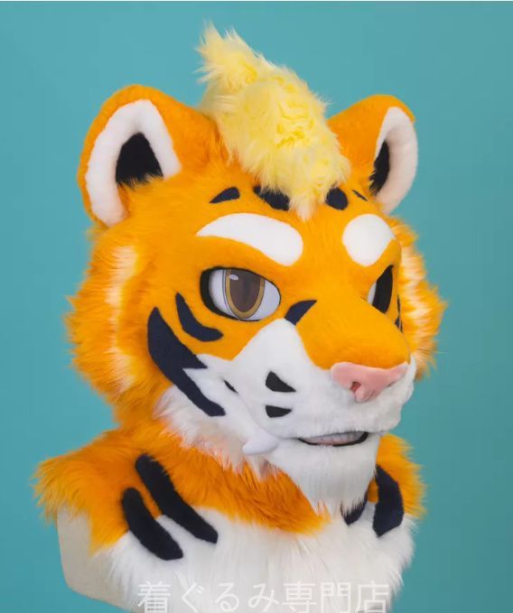 犬 猫 着ぐるみ ヘッド全頭 ヘッド ケモノ ファースーツ ぬいぐるみ コスプレ コスチューム Kurumi 一点物 C484