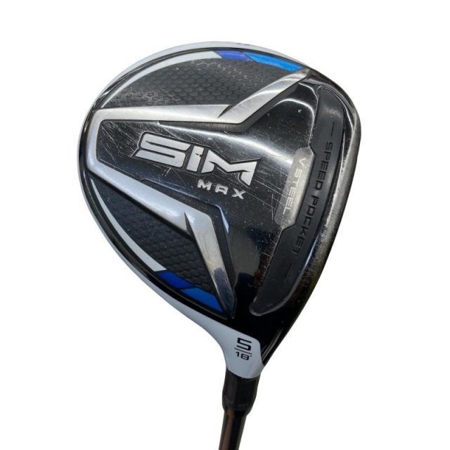 【中古】 テーラーメイド SIM MAX 5W フェアウェイウッド FW TENSEI BLUE TM50(FW) (フレックスR) メンズ 男性用 右利き 右用 Cランク ゴルフクラブ